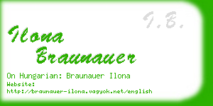 ilona braunauer business card